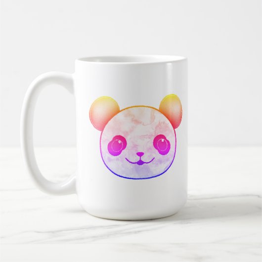Kawaii Panda Zeichne farbenfroh Kaffeetasse (Links)