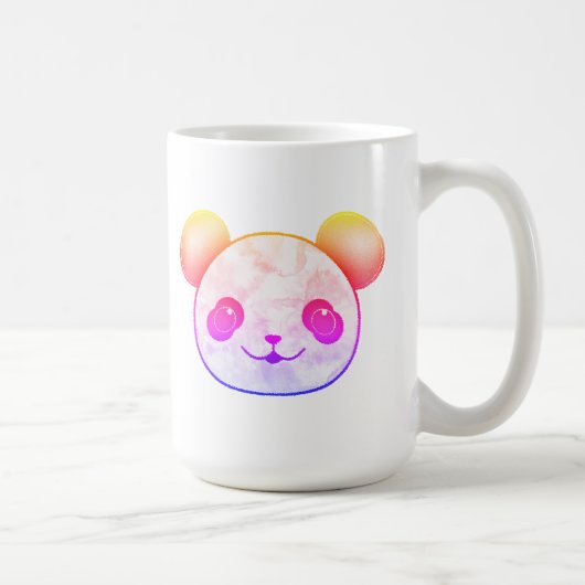 Kawaii Panda Zeichne farbenfroh Kaffeetasse (Rechts)