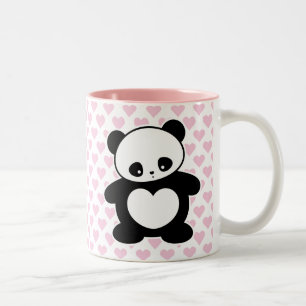 Kawaii Panda Zweifarbige Tasse