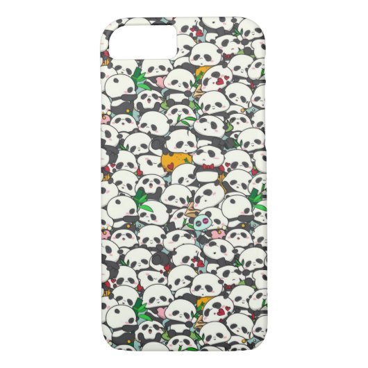 Kawaii Pandas Case-Mate iPhone Hülle (Rückseite)