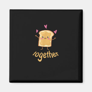 Kawaii passendes Paar Erdnussbutter-Jelly-Besser  Magnet