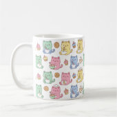 Kawaii Pastel Baking Cats Pattern Coffee Mug Kaffeetasse (Links)