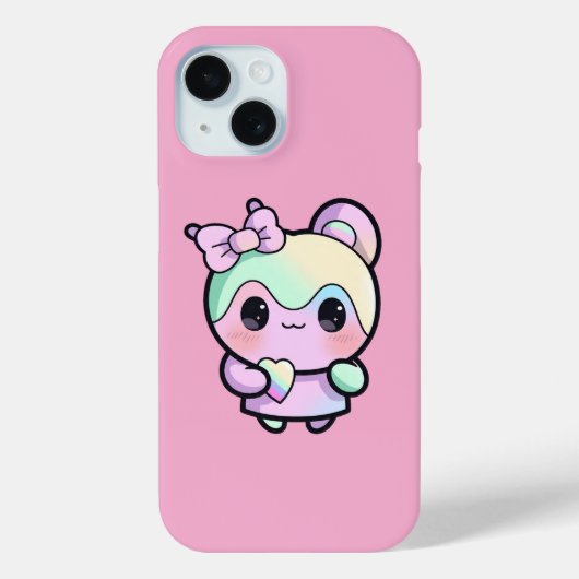 Kawaii Pastel Bear Niedliches Ästhetik Tier Case-Mate iPhone Hülle (Rückseite)