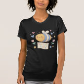 Kawaii Pastel Bumblebee with "Bee Cute Today T-Shirt (Vorderseite)
