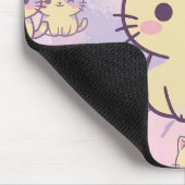 Kawaii Pastel Cat with Pancakes Pattern Mouse Pad Mousepad (Ecke)