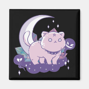 Kawaii Pastel Color Gothic Niedlich Goth Cat Magne Magnet
