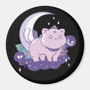 Kawaii Pastel Color Gothic Niedlich Goth Cat Magne Magnet