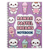 Kawaii Pastel Dreams Notebook Notizblock (Vorderseite)