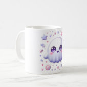 Kawaii Pastel Ghost Tasse - Niedlicher Halloween C (Vorderseite Links)