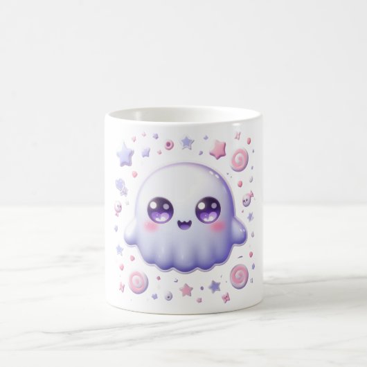 Kawaii Pastel Ghost Tasse - Niedlicher Halloween C (Mittel)