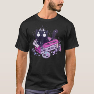 Kawaii Pastel Goth beruflicher Katze T-Shirt