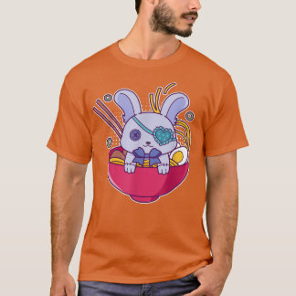 Kawaii Pastel Goth Bunny in einem Ramen Noodle Bow T-Shirt