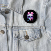Kawaii Pastel Goth Creepy Bowtie Girl Skull Hallow Button (Beispiel)