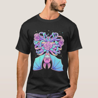 Kawaii Pastel Goth Niedlich Creepy Bat Skeleton Wi T-Shirt