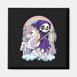 Kawaii Pastel Goth Niedlich Halloween Grim Sensenm Magnet
