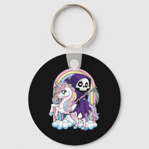Kawaii Pastel Goth Niedlich Halloween Grim Sensenm Schlüsselanhänger