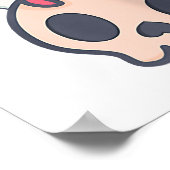 Kawaii Pastel Goth Niedliche Creepy Demon Cat and  Poster (Ecke)