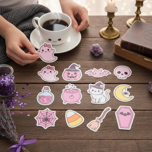 Kawaii Pastel Halloween Magic Sticker Pack