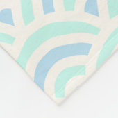 Kawaii Pastel Japanese Seigaiha Pattern Fleecedecke (Ecke)