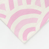 Kawaii Pastel Japanese Seigaiha Pattern Fleecedecke (Ecke)