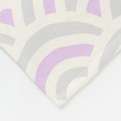 Kawaii Pastel Japanese Seigaiha Pattern Fleecedecke (Ecke)