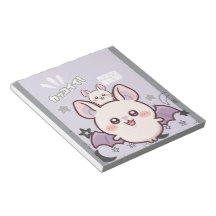 Kawaii Pastel Lavender Bat & Baby – Cute