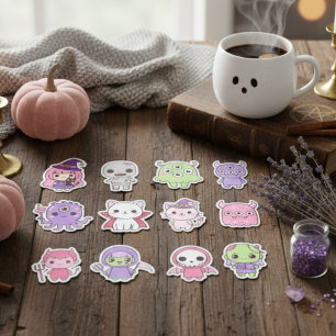 Kawaii Pastel Monster Mash Sticker Pack