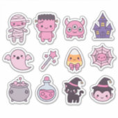 Kawaii Pastel Monster Squad Sticker Pack (Vorderseite)