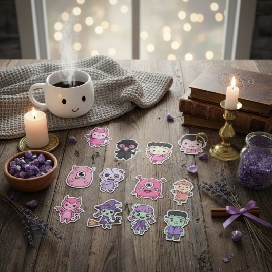 Kawaii Pastel Monster Squad Sticker Pack