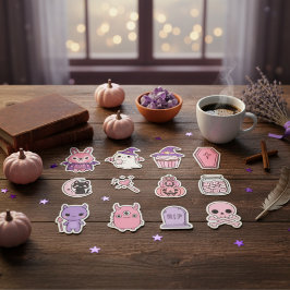Kawaii Pastel Moonlight Magic Sticker Pack
