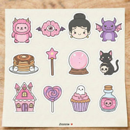 Kawaii Pastel Spuk Leckereien Sticker Pack