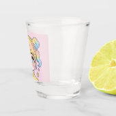 Kawaii Pastel Star Girl Portrait Schnapsglas (Rechts)