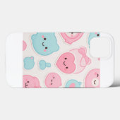 Kawaii Pastel Süße Gesichter Sticker Set – Rosa & Case-Mate iPhone Hülle (Rückseite (Horizontal))