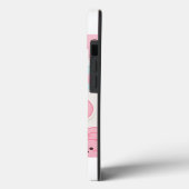 Kawaii Pastel Süße Gesichter Sticker Set – Rosa & Case-Mate iPhone Hülle (Rückseite / Links)