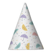 Kawaii Pastel Umbrella Pattern Party Hat Partyhütchen (Rechts)