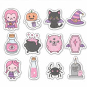 Kawaii Pastel Vampire & Friends Sticker Pack (Vorderseite)