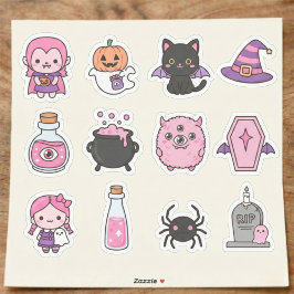Kawaii Pastel Vampire & Friends Sticker Pack