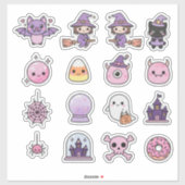 Kawaii Pastel Witchcraft & Wonder Sticker Pack (Blatt)