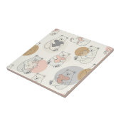 Kawaii Pastell-Bär-Herz-Muster Fliese (Seite)