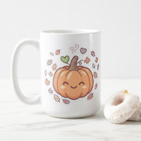 Kawaii Pastell-Lächeln-Kürbis-Tasse