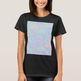 Kawaii Pastell-Wolken Ästhetik T-Shirt