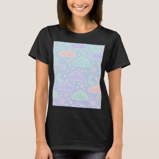 Kawaii Pastell-Wolken Ästhetik T-Shirt