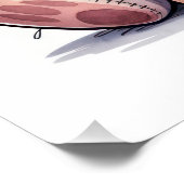 Kawaii Patchwork Puppy | Creative Stitched Plush A Poster (Ecke)