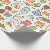Kawaii Pattern Geschenkpapier (Ecke)