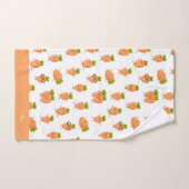 Kawaii pattern of fun carrots badhandtuch set (Handtuch)