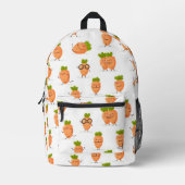 Kawaii pattern of fun carrots bedruckter rucksack (Vorderseite)