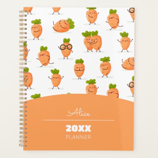 Kawaii pattern of fun carrots planer (Vorderseite)