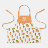 Kawaii pattern of fun carrots schürze (Vorderseite)