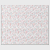 Kawaii Pattern With Doodle Geschenkpapier (Flach)