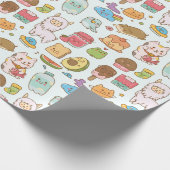 Kawaii Pattern Wrapping Paper Geschenkpapier (Ecke)